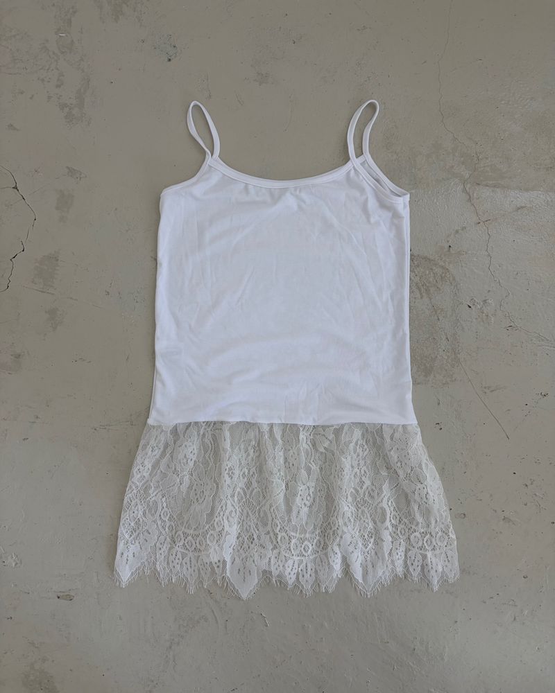 Lace-trim Sleeveless Top