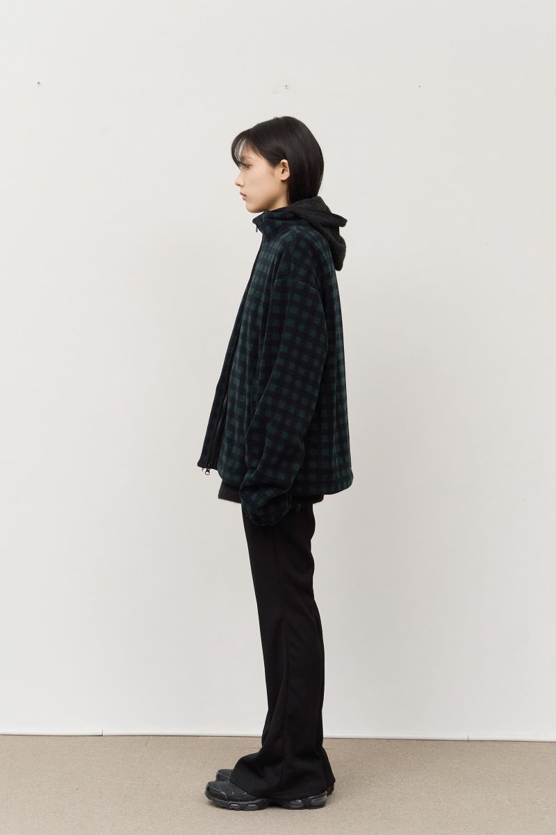 Dock Checked Fleece Zip Up