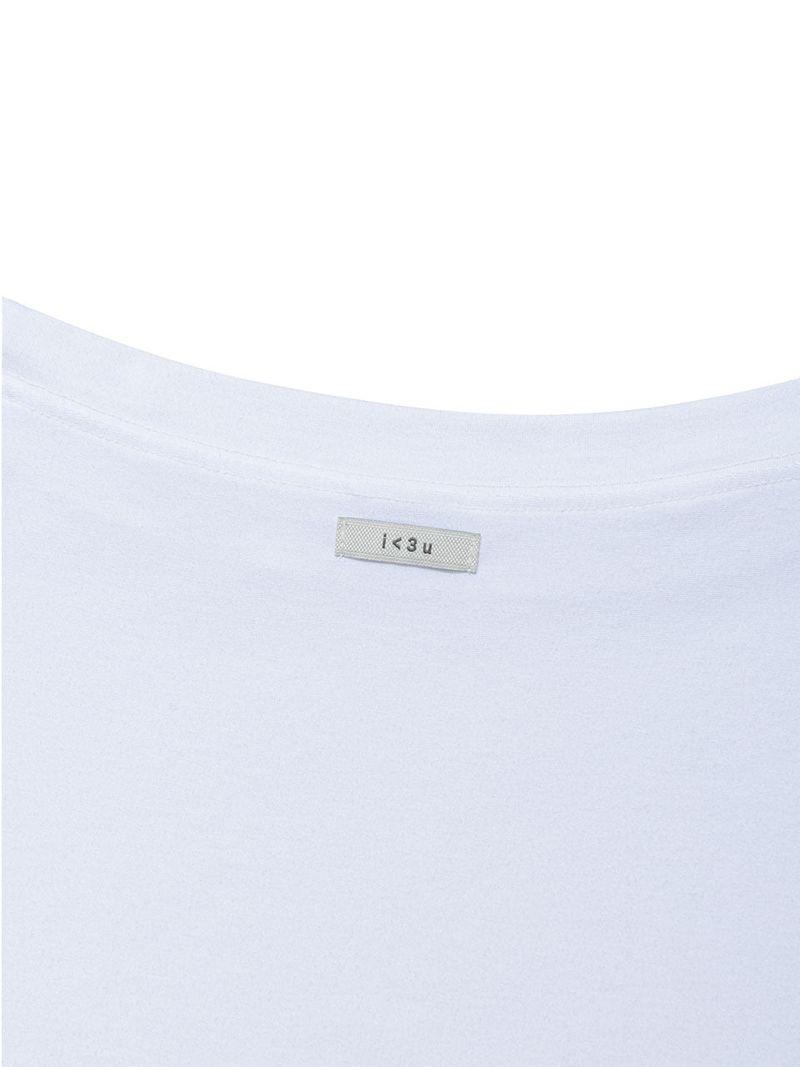 UNBALANCE BUTTON SHOULDER TOP(WHITE)