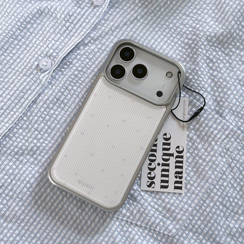 seconduniquename(セカンドユニークネーム)の「SUN CASE GRAPHIC STRIPE PINK STAR(Smartphone Accessories)」