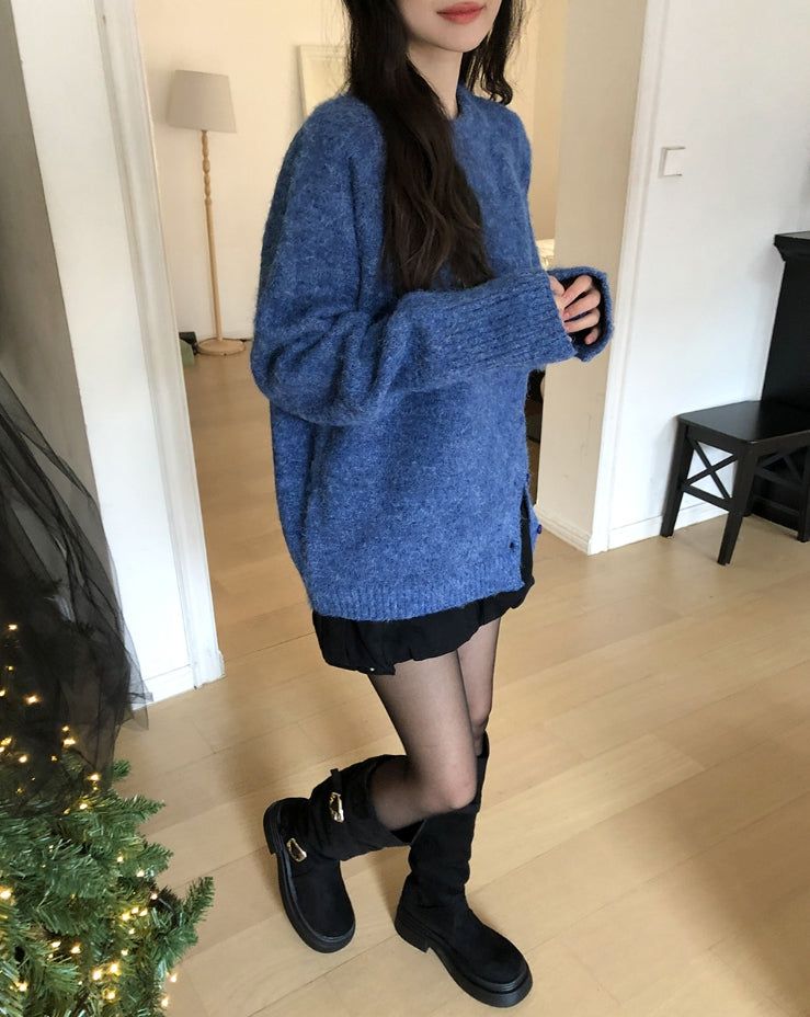 Double Buckle Suede Platform Sole Long Boots
