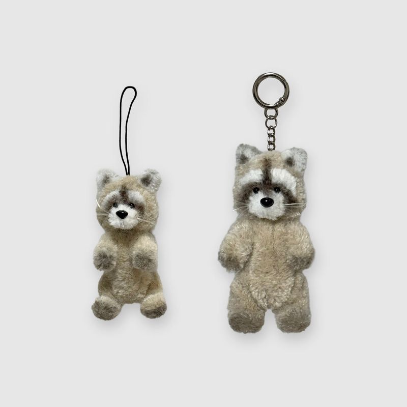 [made] raccoon keyring m size