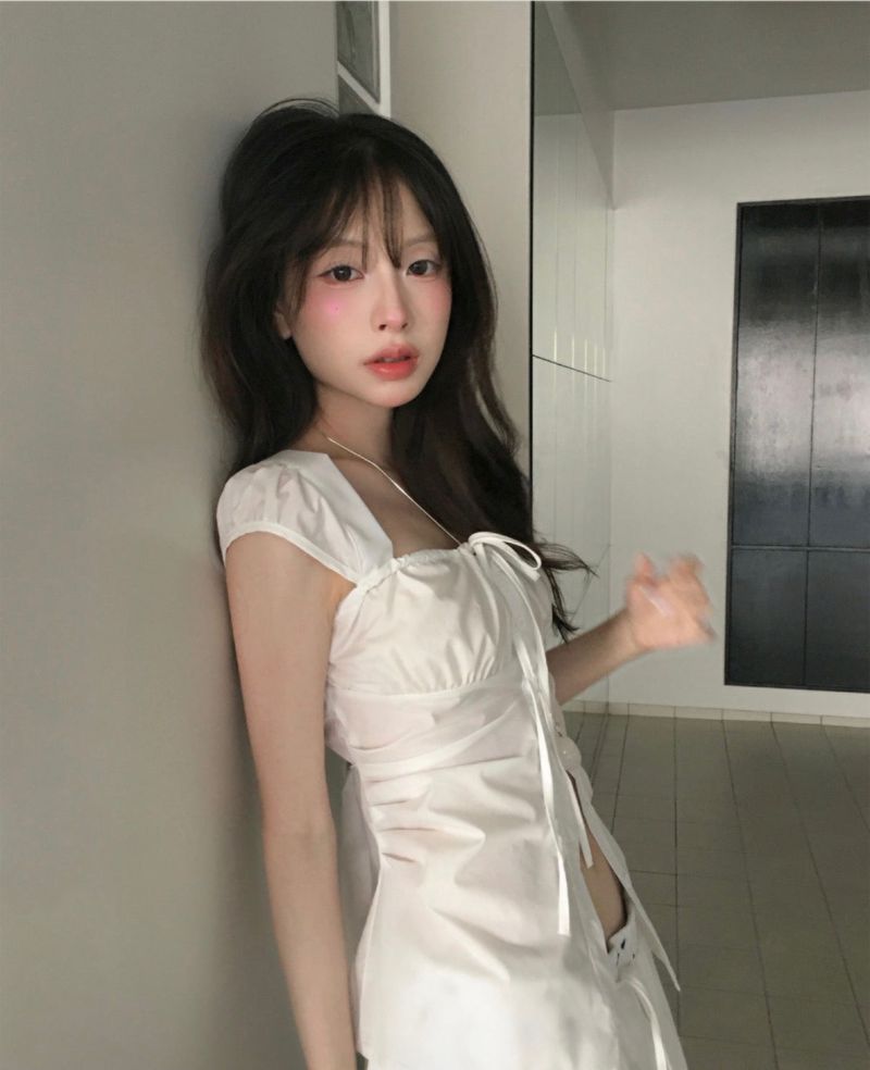 cloudemotion(クラウドエモーション)の「ricotta sorbet cotton square top / bl(Tops)」