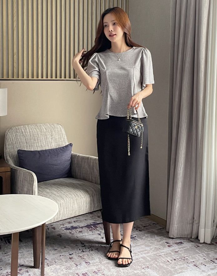 Moang Cut Puff Flare T-Shirt