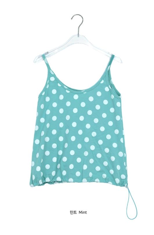 Minaru Loose Fit String Dot Sleeveless