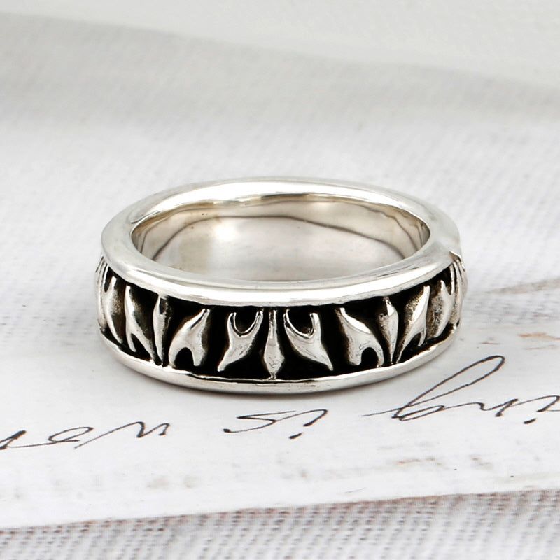 SVR-S601 Silver 925 Geometric Silver Ring 