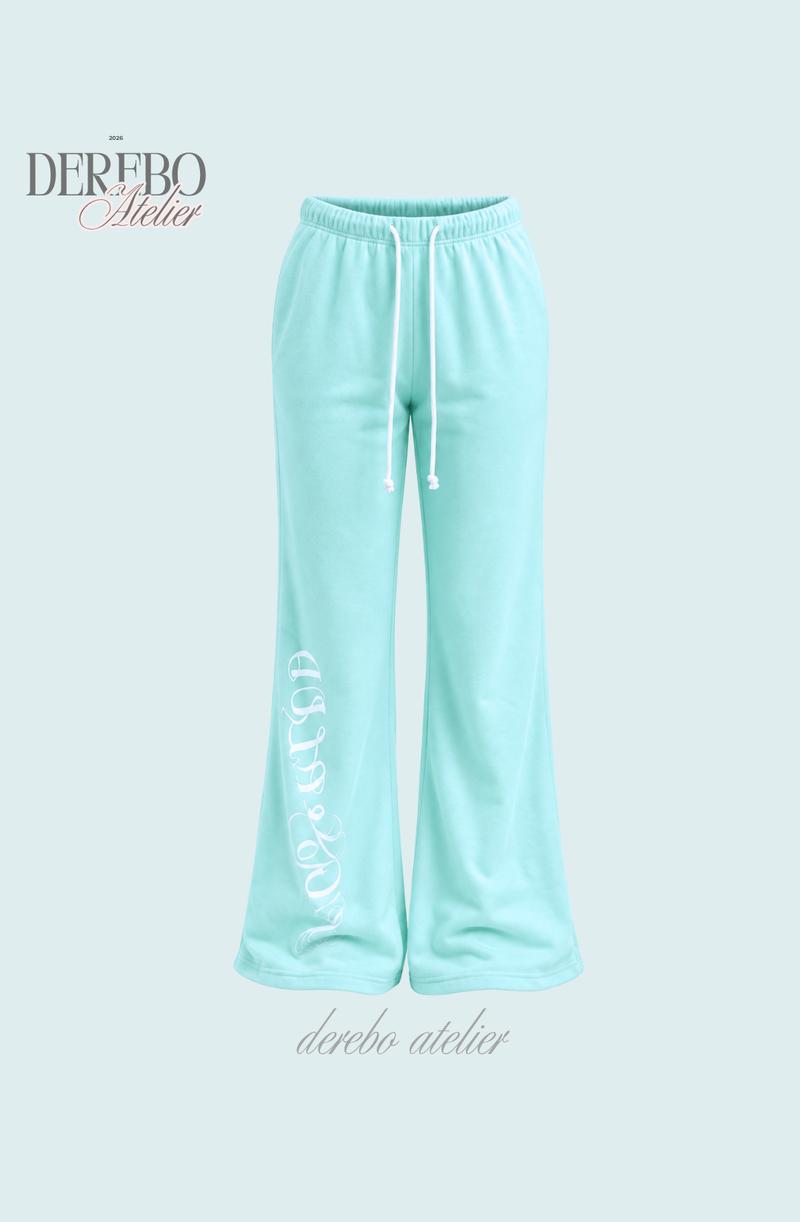 Lounge Lettering Mint Long Pants (PANTS)