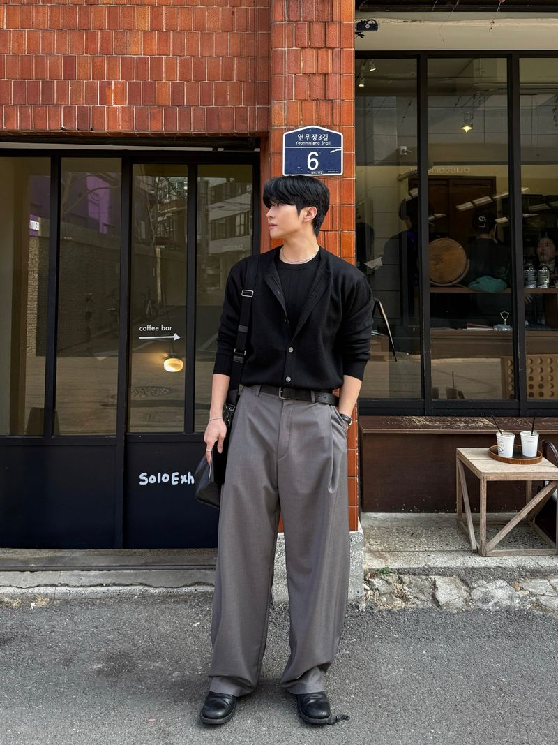 Doom knit layered cardigan
