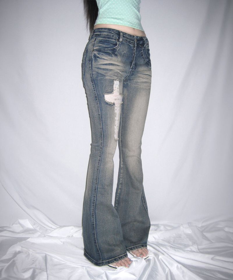 cross damage bootscut pt