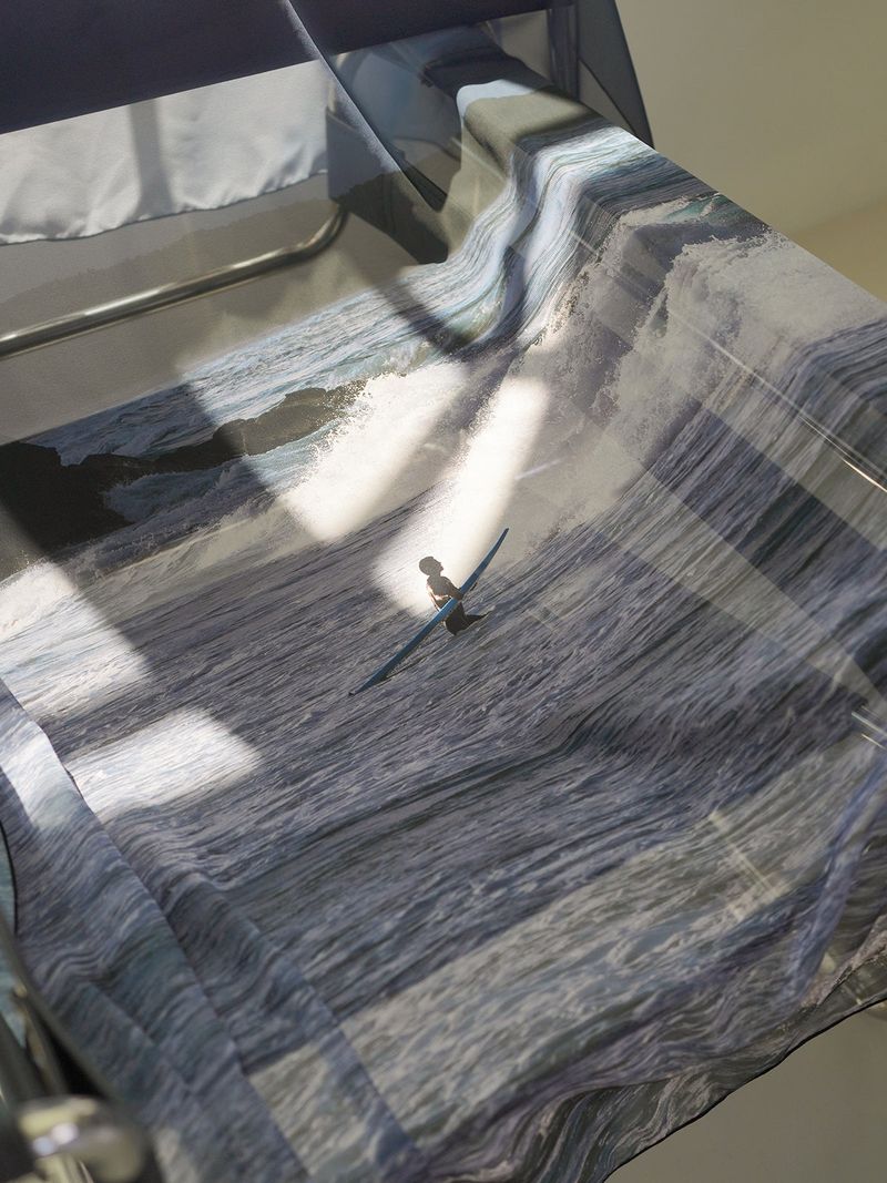 surfer fabric poster