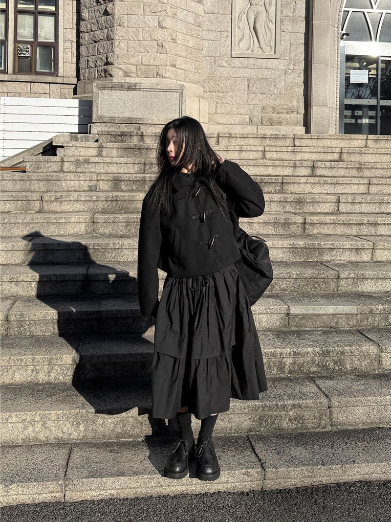  CLASSIC TOGGLE CROP COAT