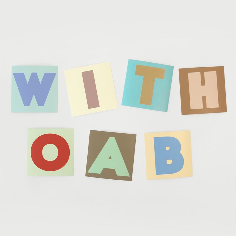 oab big alphabet pack / removable sticker set