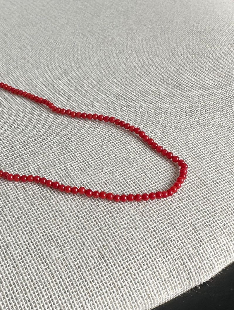 red coral necklace