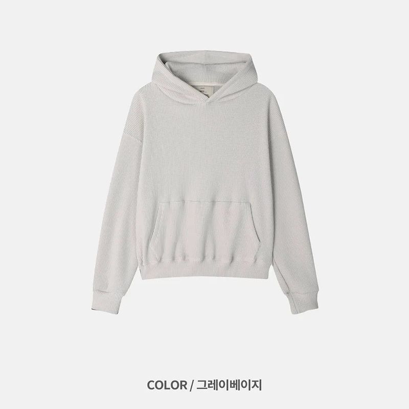 waffle crop hoodie