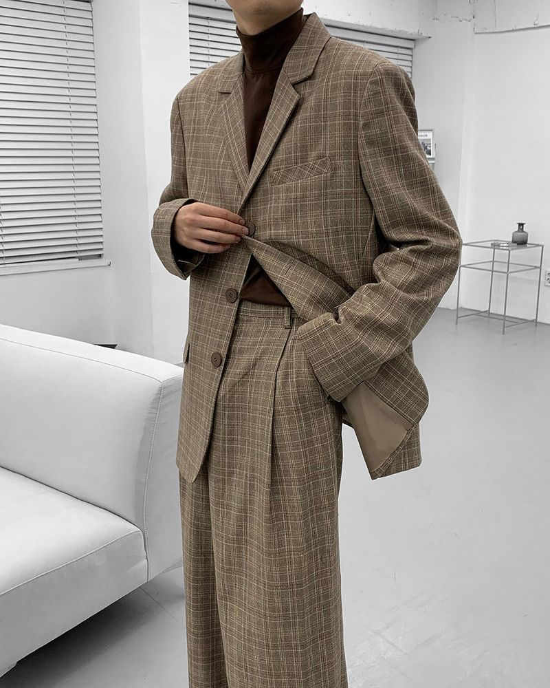 COZINESS（コジネス）の「Midas Check Blazer (2 colors)（Jackets/Outerwear）」
