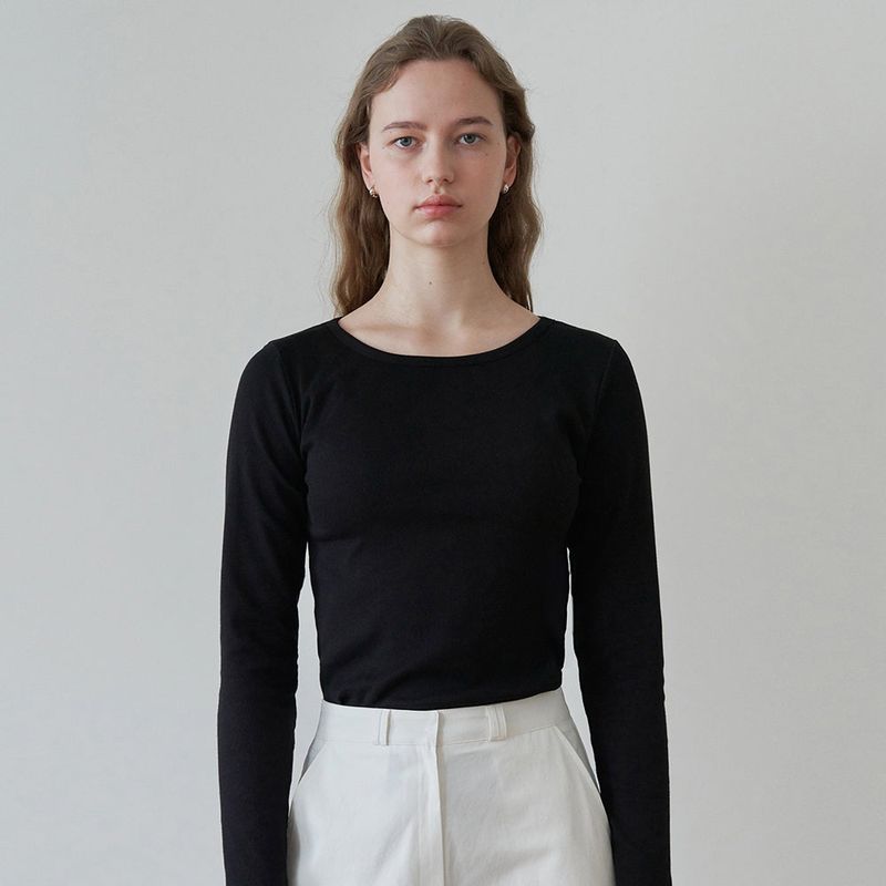 Daily ribbed slim t-shirt