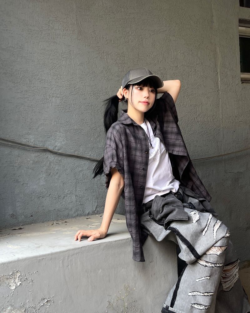 Oa Linkle Checkered Short Sleeve Shirt