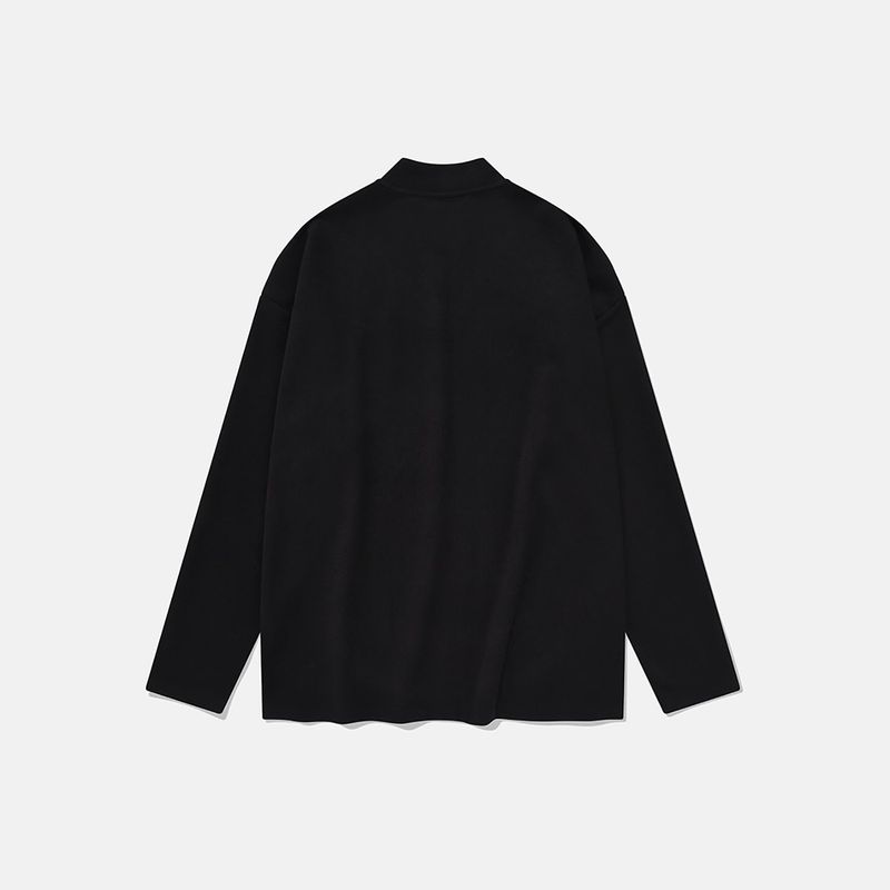 レイヤーモックネック / Black