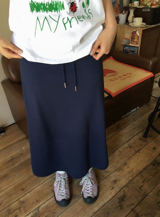 Oha Banding Color Long Skirt