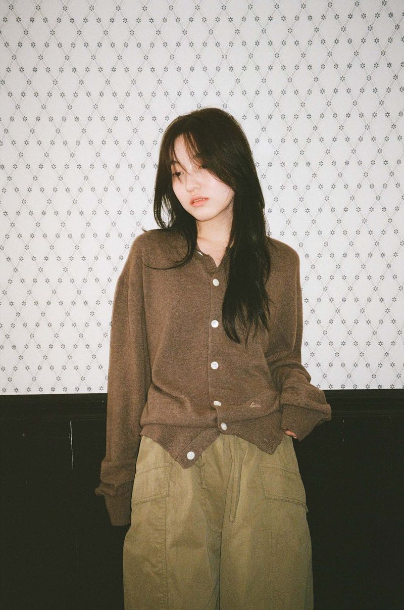 Cash Blend Knit Cardigan (Brown)