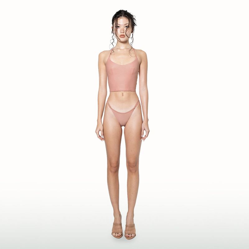 AMUN（アムン）の「アドアホルタートップビキニセット [peach]（水着）」
