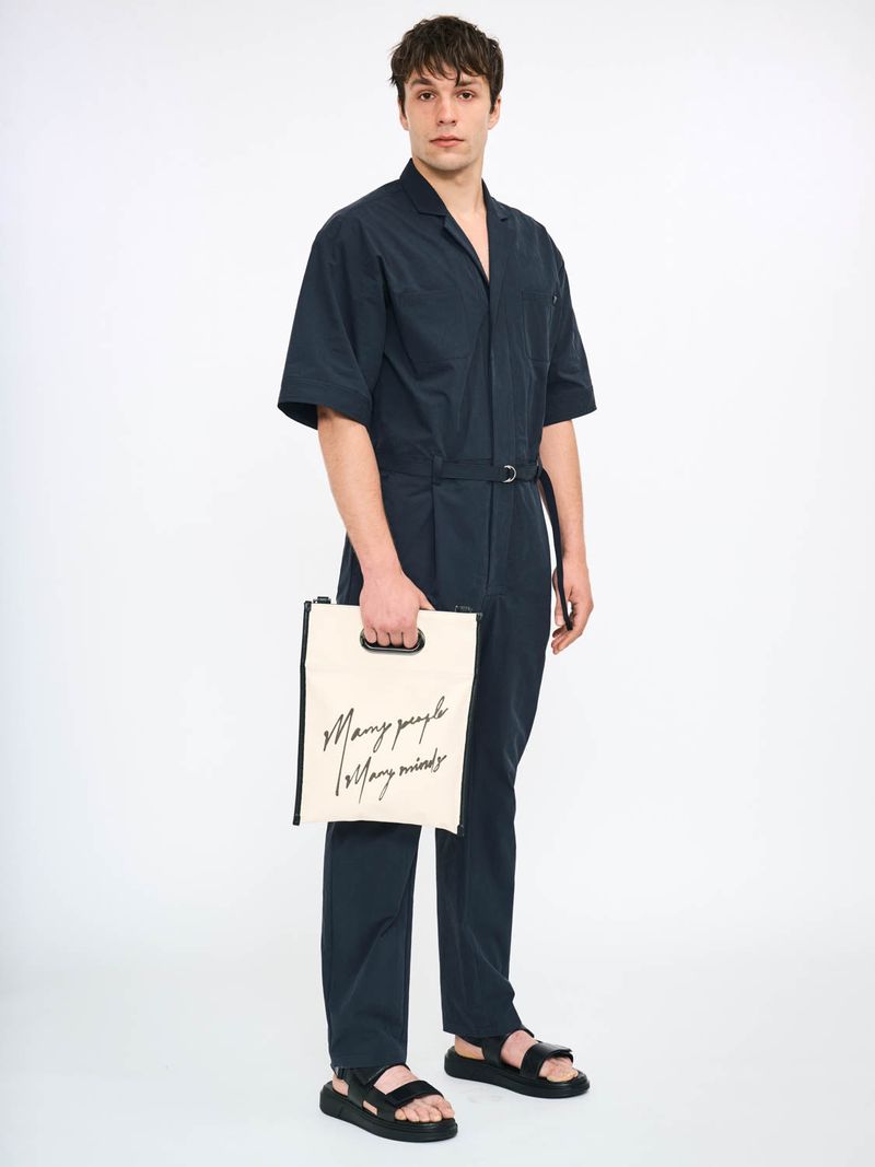 Organic Cotton x Apple Leather Record Bag