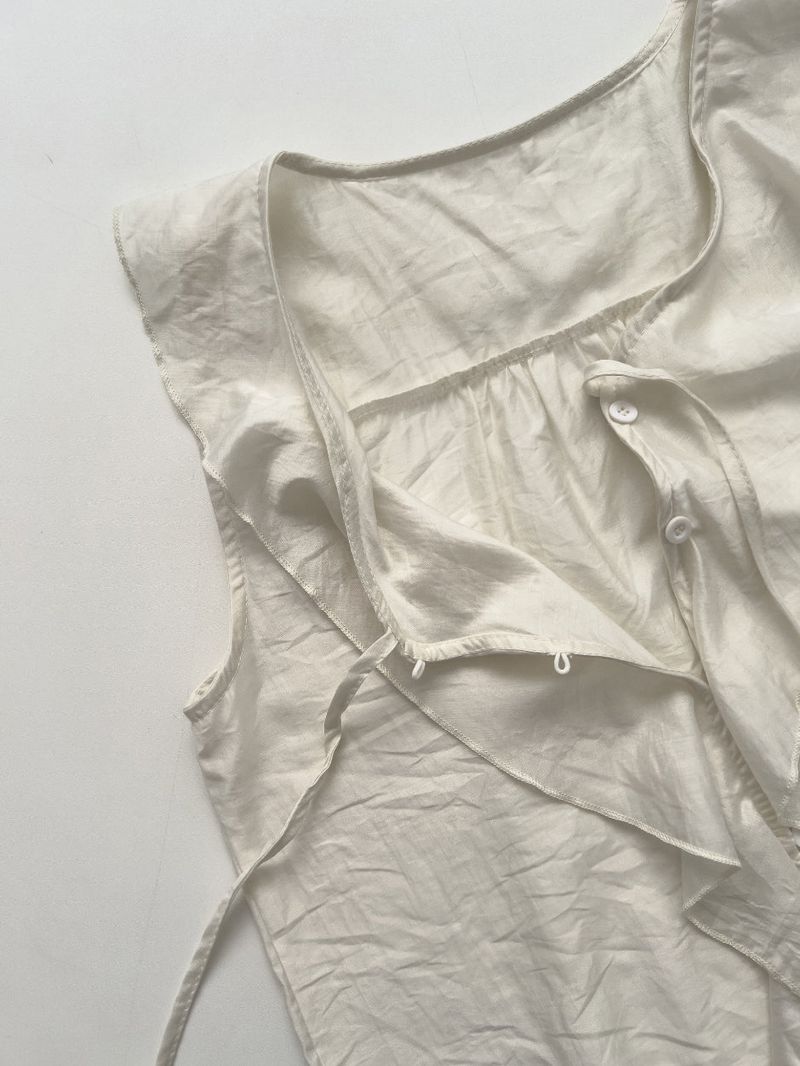 Ollie Frill Sleeveless Blouse