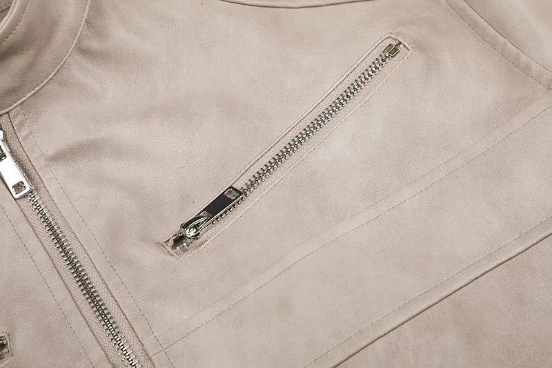 Multi Zip Leather Blouson