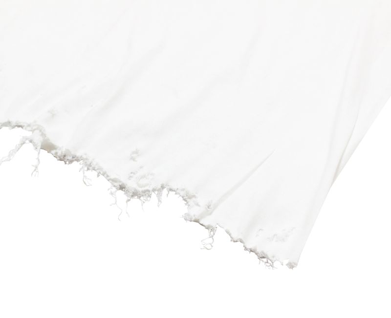 damage cutting t-shirt (white)