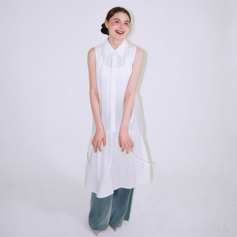 Long Shirt Dress - 2colors