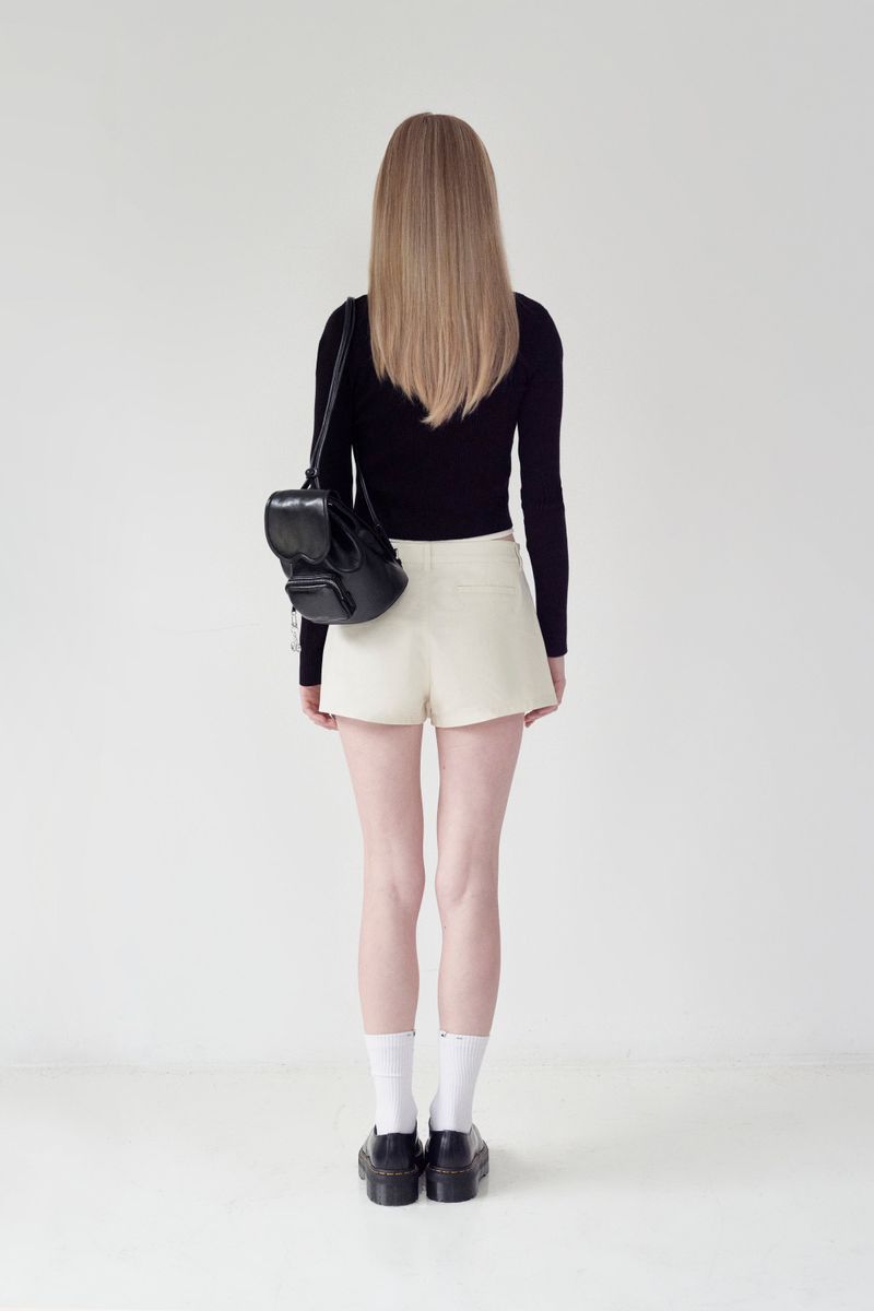 KIRSH PLAIN V NECK SLIM CARDIGAN [BLACK]