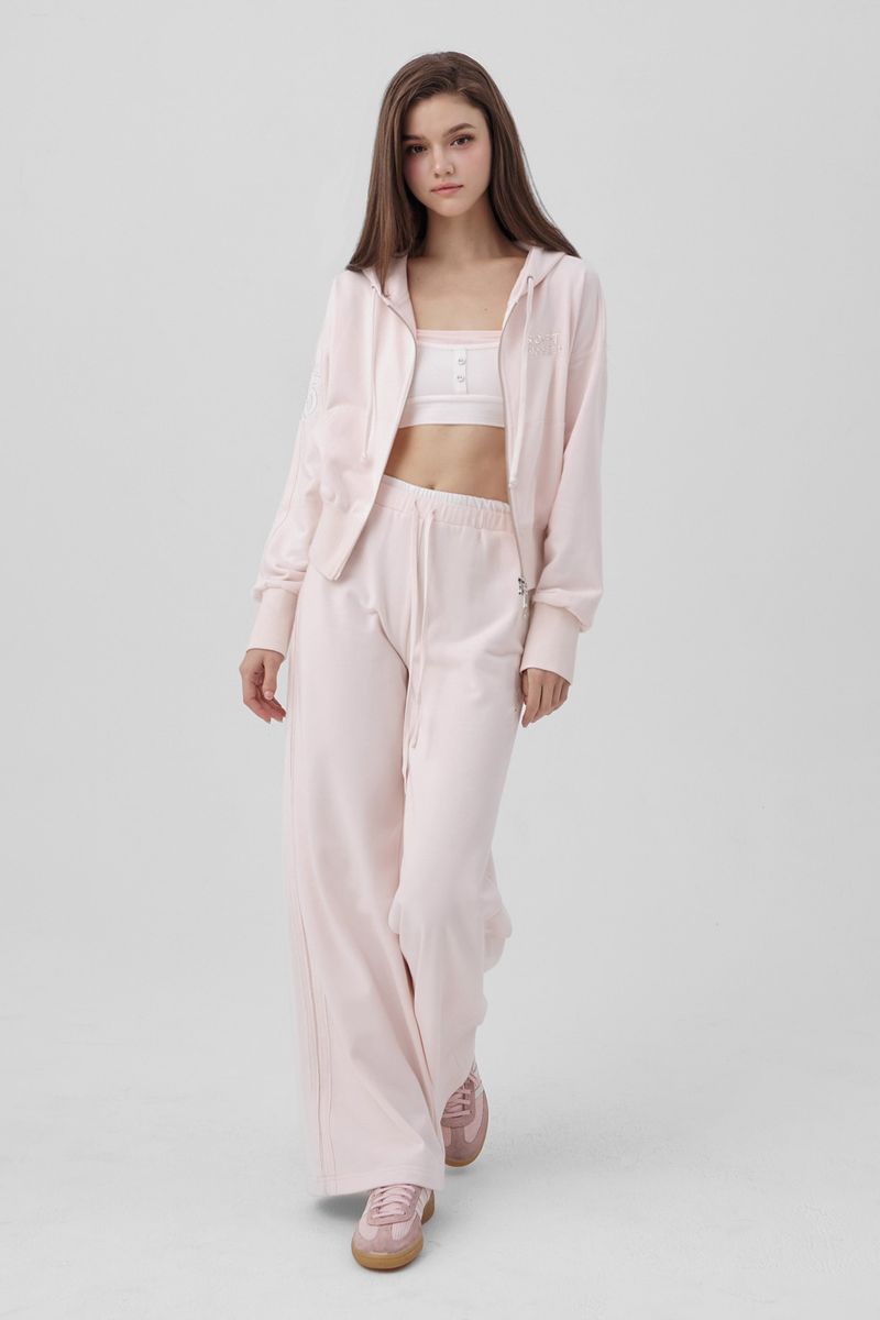 Kleesier（クリーシーア）の「05 Soft double waist straight pants, Soft pink（Pants）」