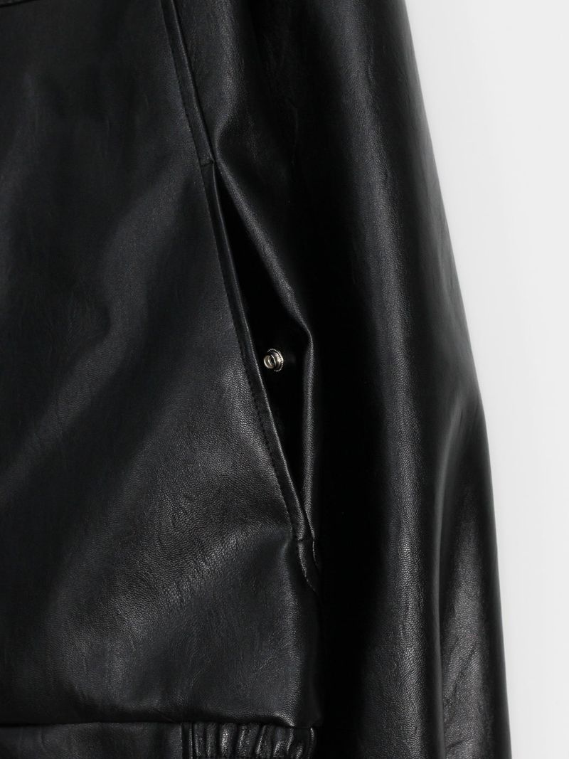 El Collarless Leather Jacket