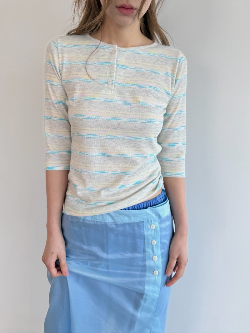 shine button layered skirt