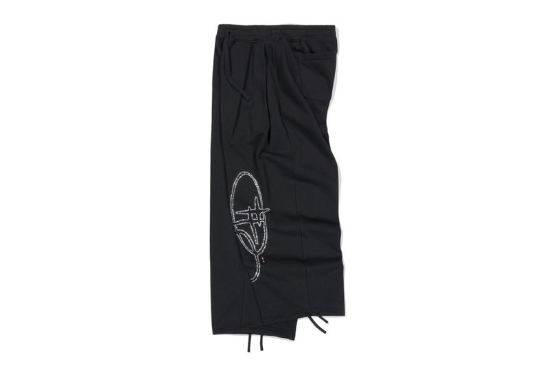SHINING SPANGLE LOGO PANTS