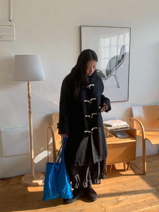 Kithe Quilted Hood Duffel Long Coat