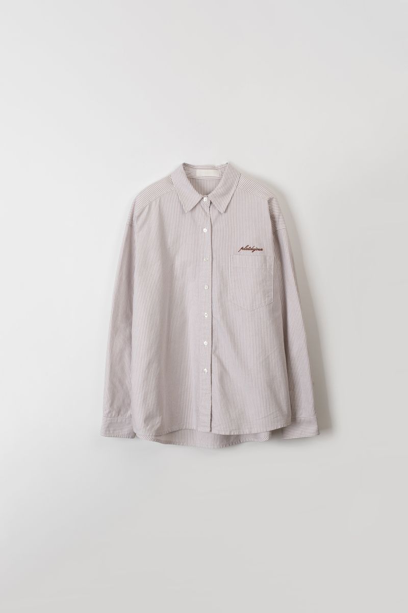 Classic stripe shirts (Brown)