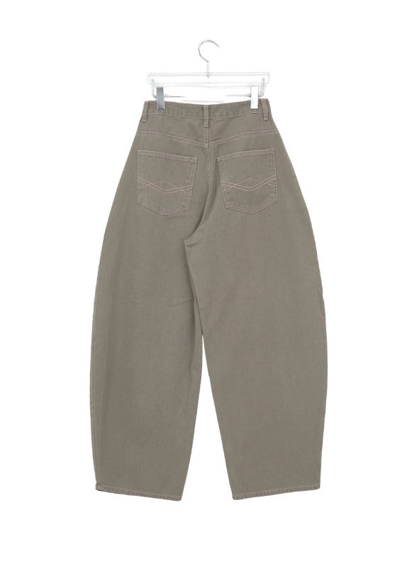 Gamma Stitch Point Balloon Wide Pants