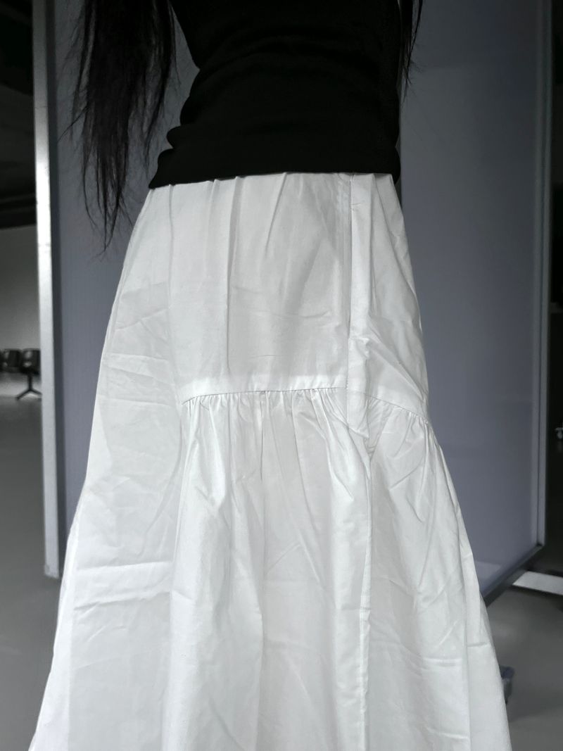 gather balloon long skirt (3color)