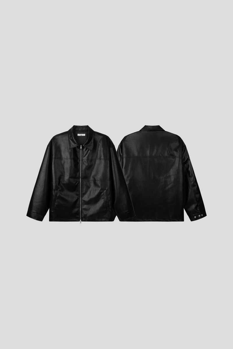 Sarto Oversized Leather Jacket