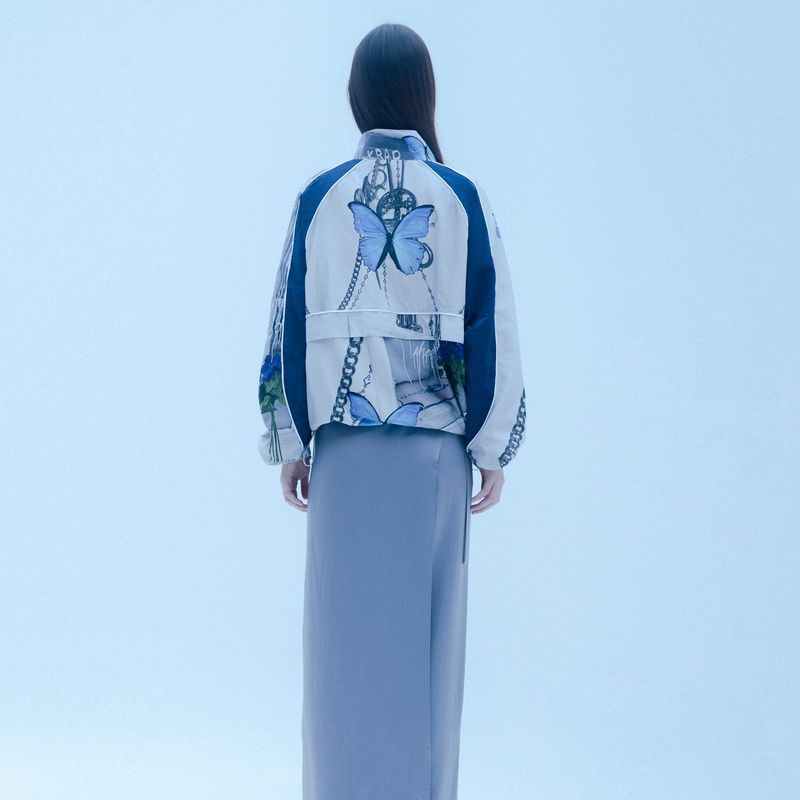 1 3 blue butterfly windbreak