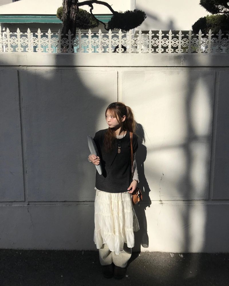 ritten check blouse