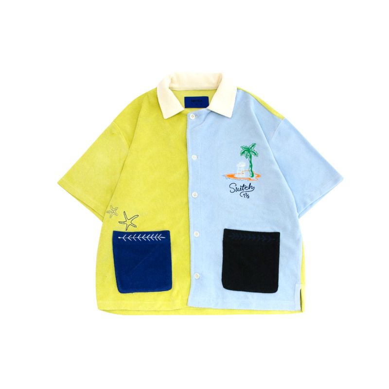 エキゾチックテリーオープンカラーショートスリーブシャツ (UNISEX)_SYS0BL02EY