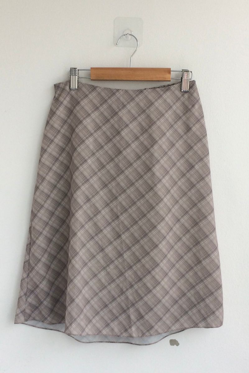 More cross checkered skirt