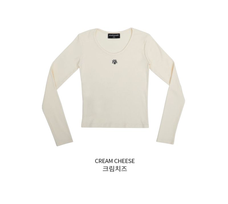 STITCH U NECK LONG SLEEVE T-SHIRT