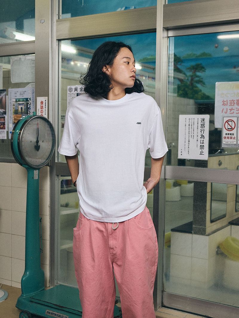 MID90 BAGGY OXFORD PANTS PINK