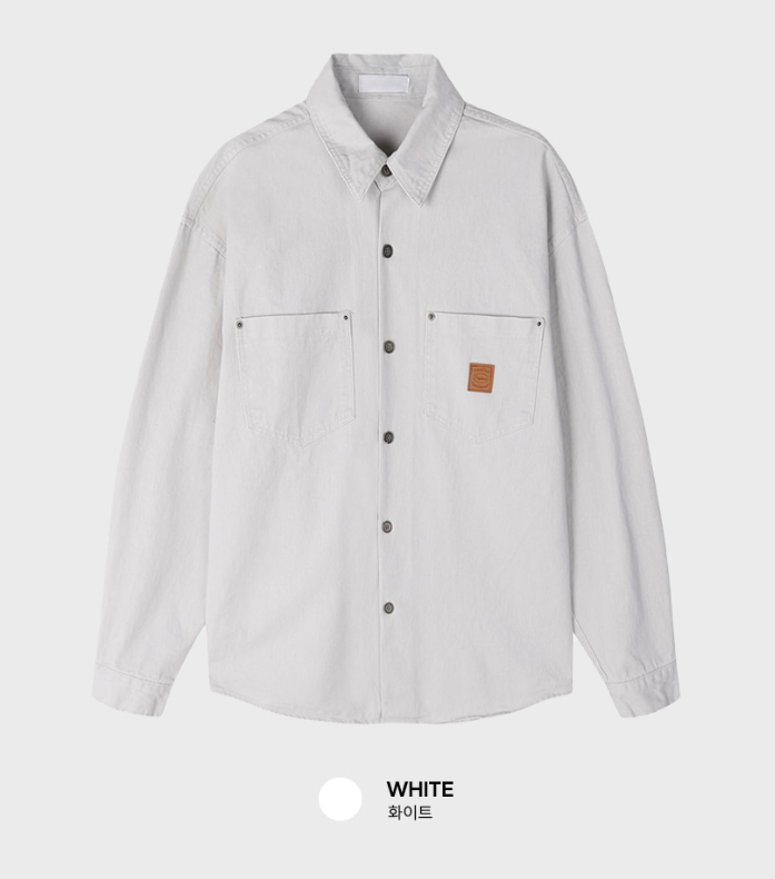  Lime Vintage Fairwork Patch Overfit Long Sleeve Shirt