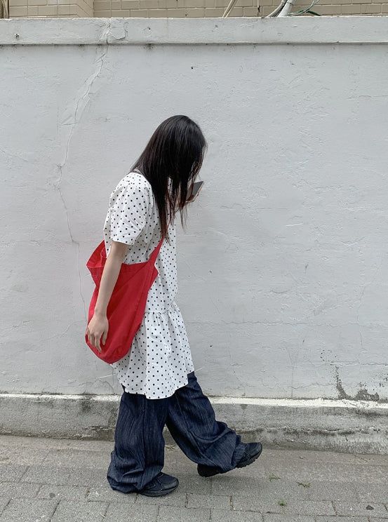 Garanki Non-Faded Wide Denim Pants