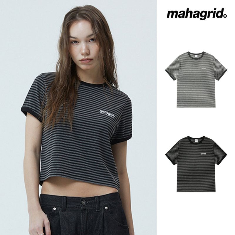 BASIC LOGO STRIPE RINGER TEE