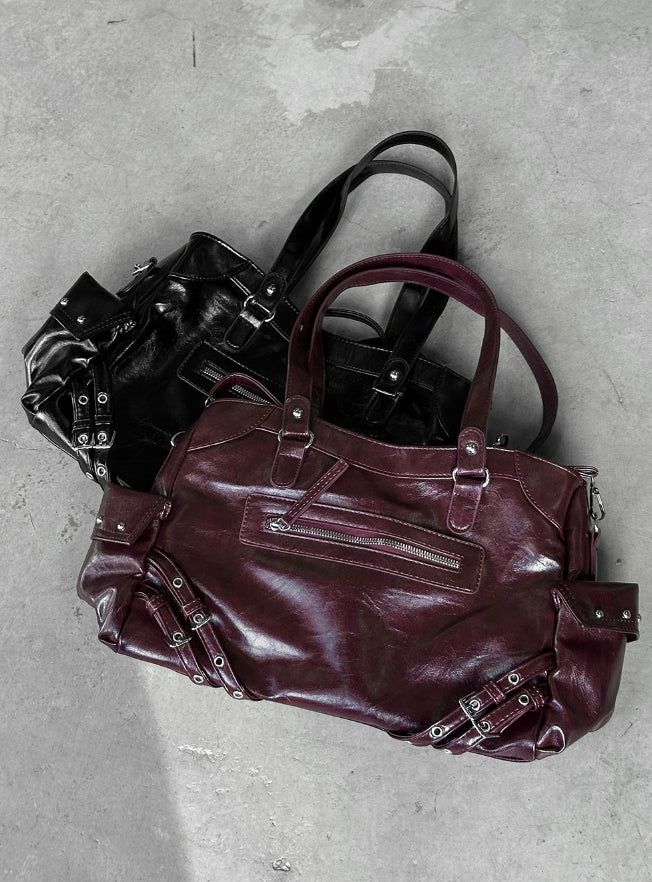 Motor Leather Shoulder Bag